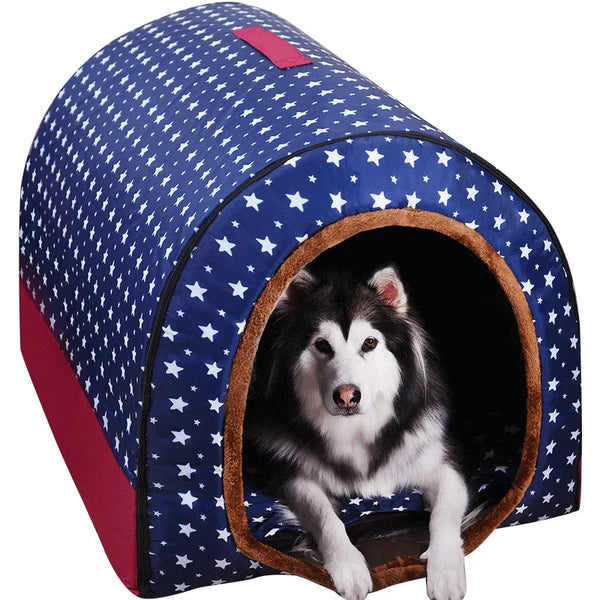 Foldable Star Print Pet House