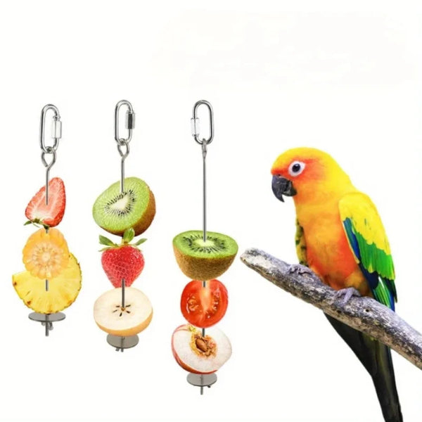 Stainless Parrot Fruit Fork