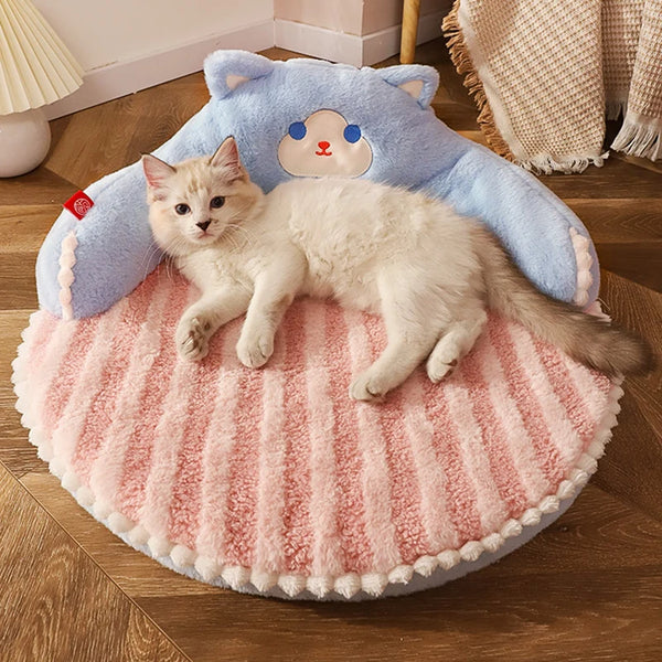 Removable Winter Cat Bed Cushion
