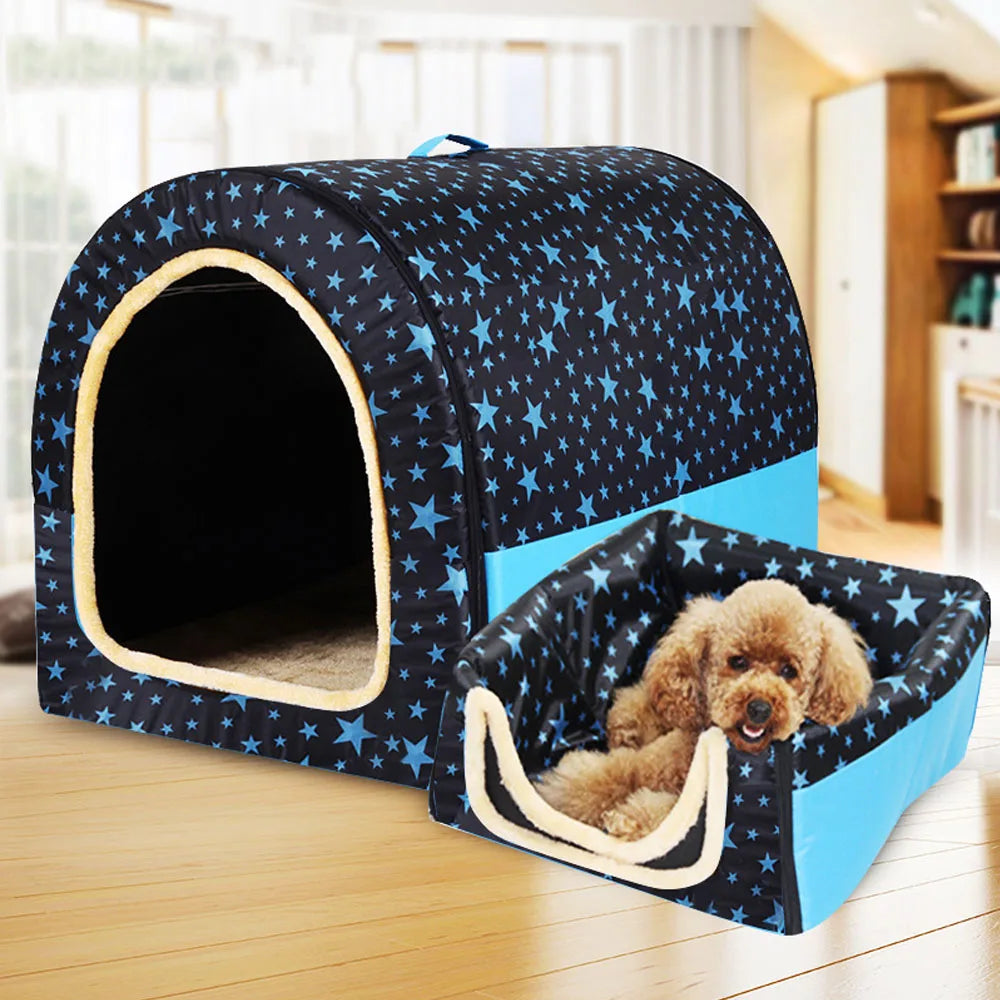 Foldable Star Print Pet House