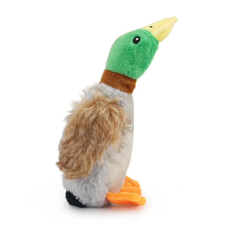 Plush Squeaky Duck Rope Toy