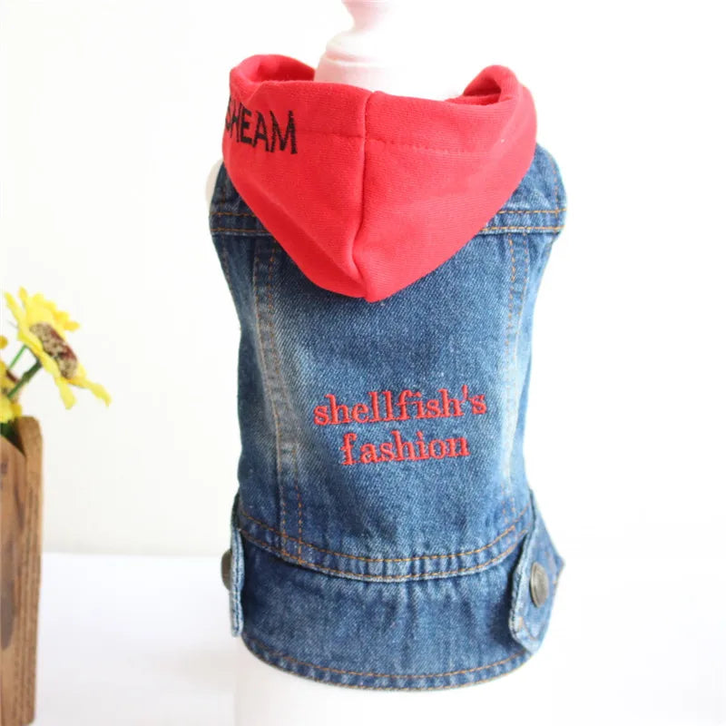 Casual Denim Cat Vest Jacket