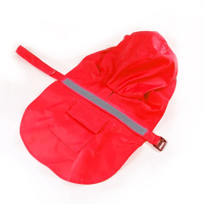 Reflective Large Dog Raincoat