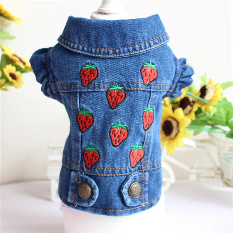 Casual Denim Cat Vest Jacket