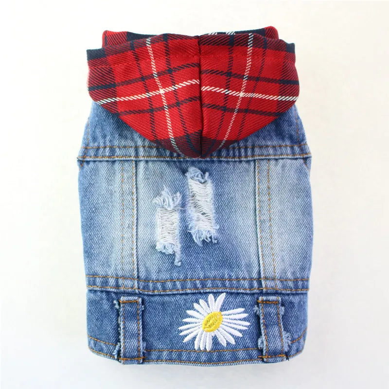 Casual Denim Cat Vest Jacket