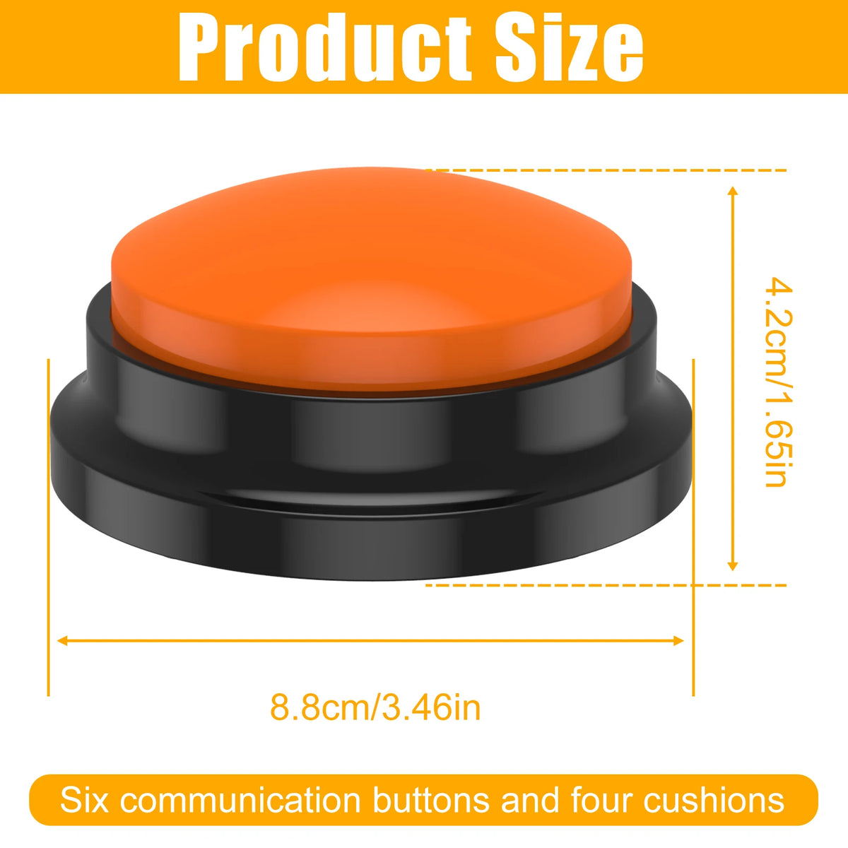 Recordable Light-Up Pet Training Buttons