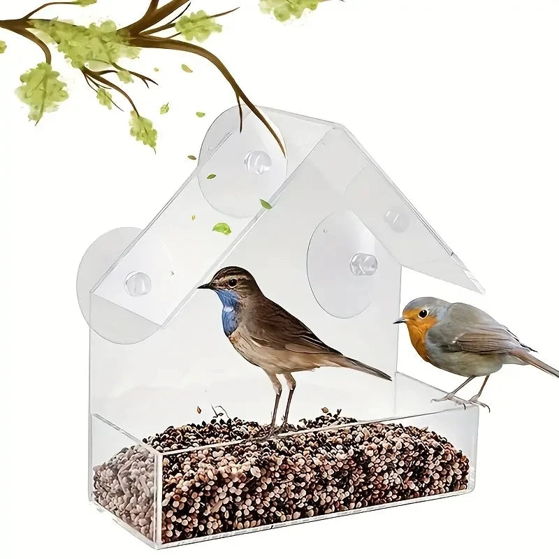 Acrylic Window Bird Feeder