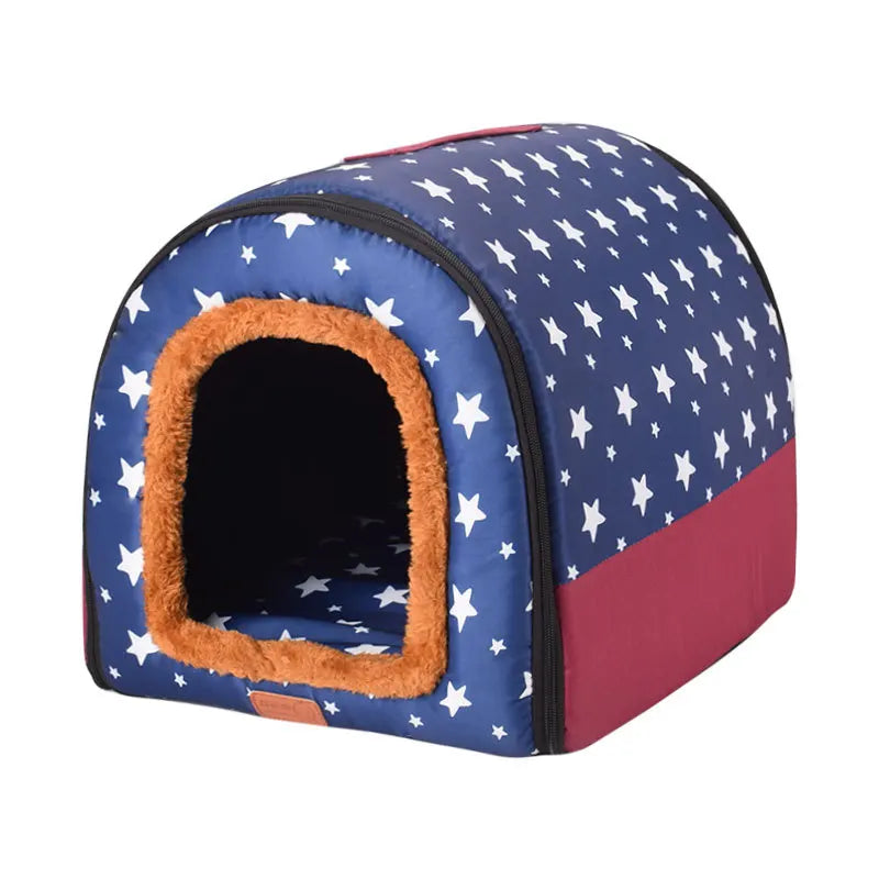 Foldable Star Print Pet House