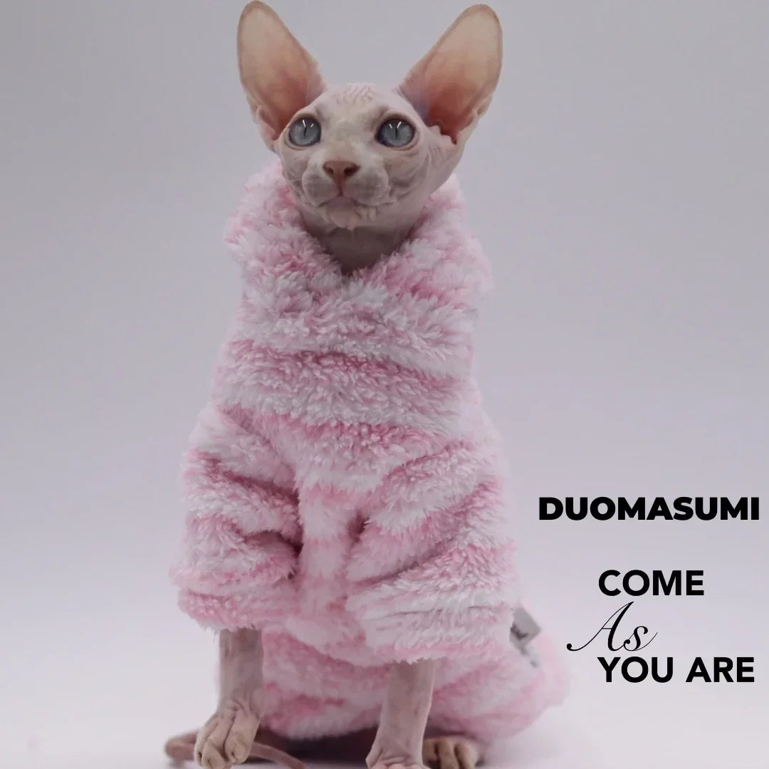 Double-Sided Fluffy Sphynx Cat Jacket
