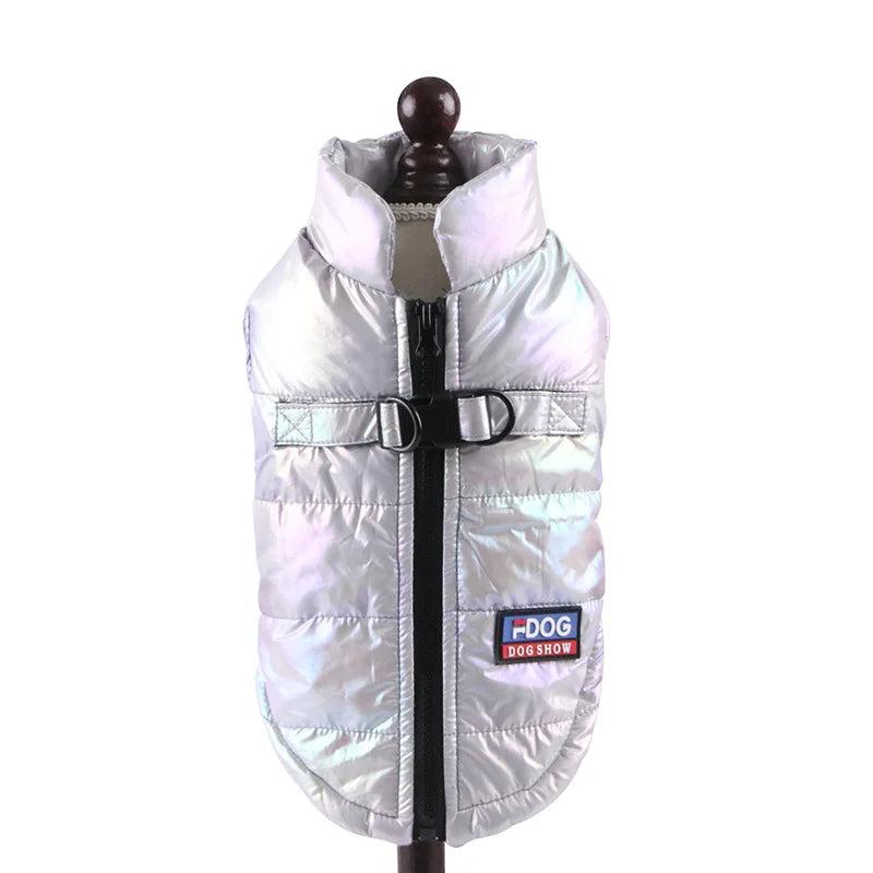 Rainbow Gradient Winter Pet Vest