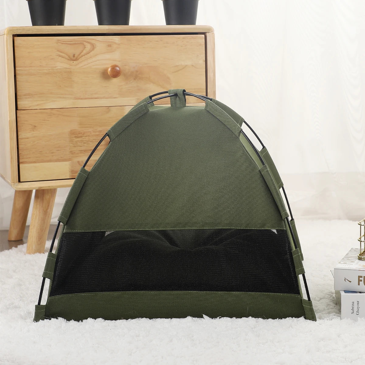 Warm Clamshell Cat Tent Bed