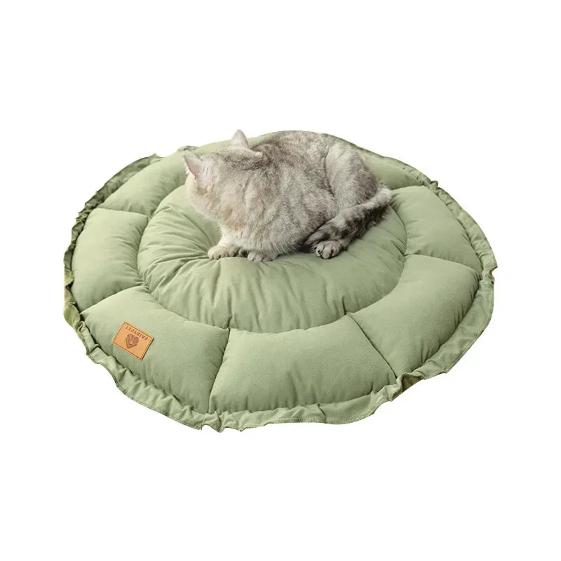 Warm Cotton Round Pet Bed
