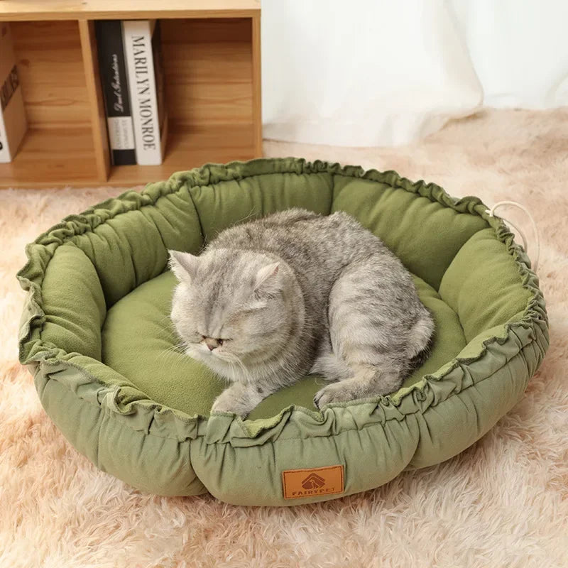 Warm Cotton Round Pet Bed