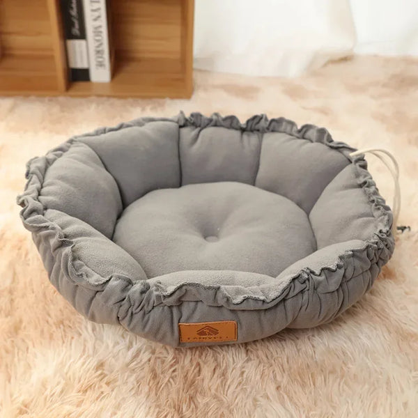 Warm Cotton Round Pet Bed