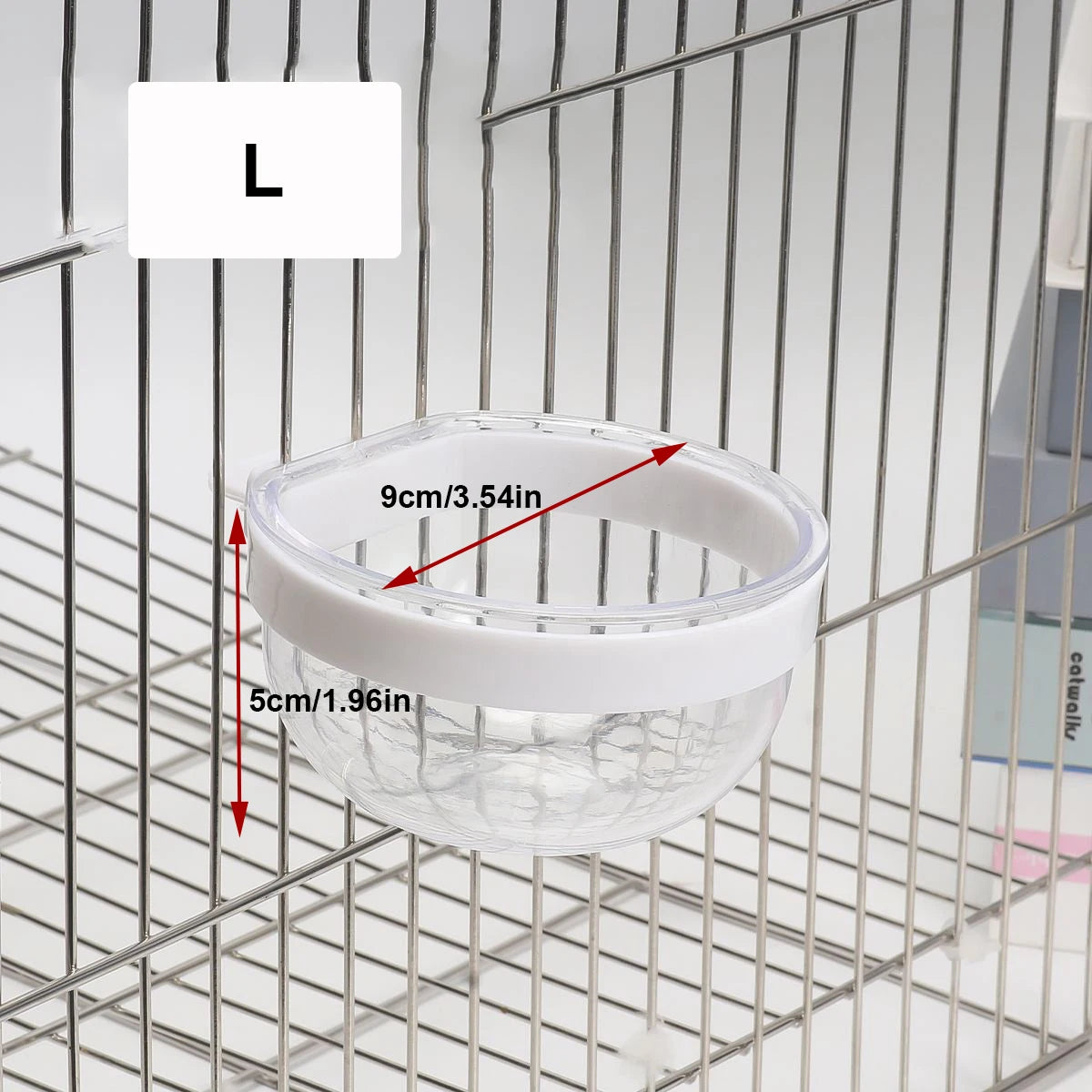 Transparent Hanging Bird Bowl