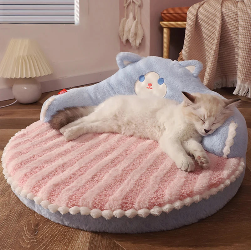 Removable Winter Cat Bed Cushion