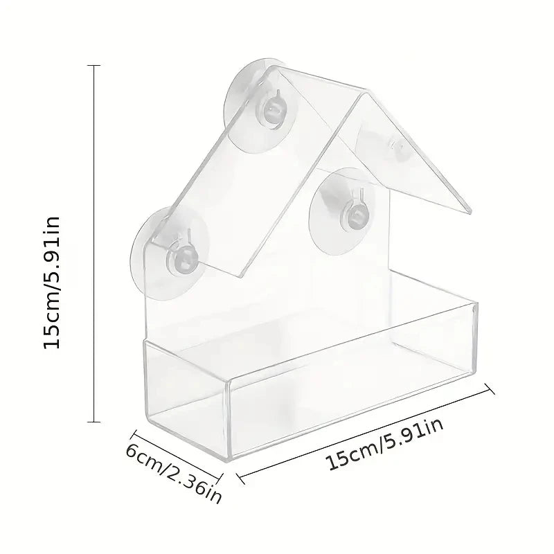 Acrylic Window Bird Feeder