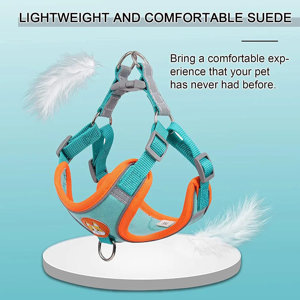 Reflective Step-In Dog Harness Set