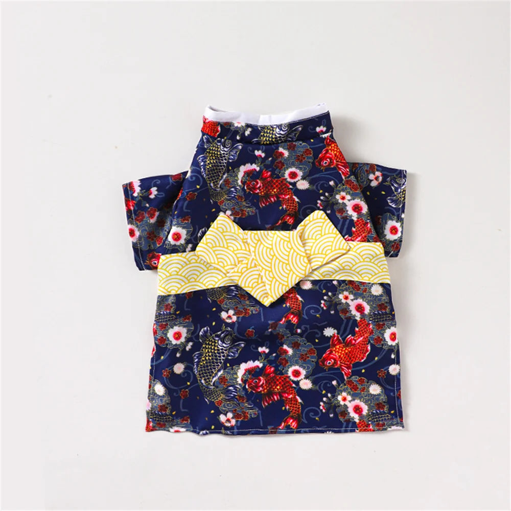 Japanese Bow-Knot Pet Kimono Coat