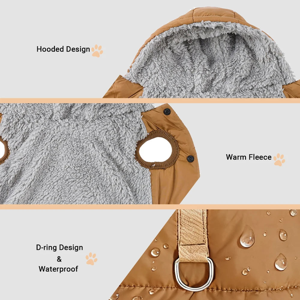 Cozy Fleece Pet Hoodie Coat