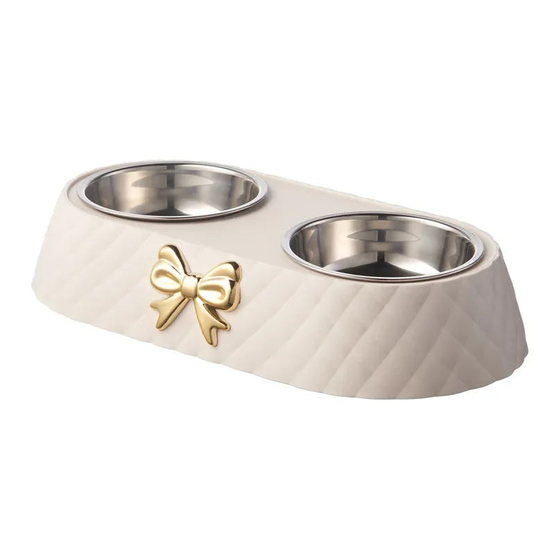 Bowtie Double Pet Bowl