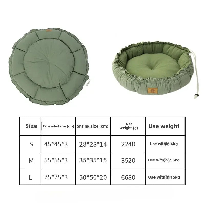 Warm Cotton Round Pet Bed