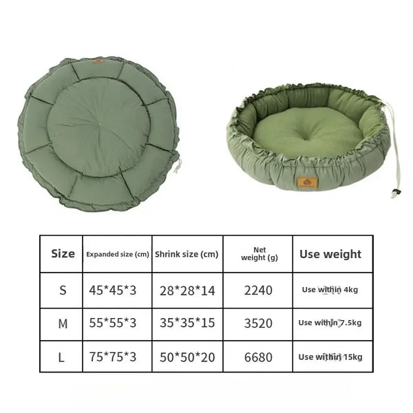 Warm Cotton Round Pet Bed