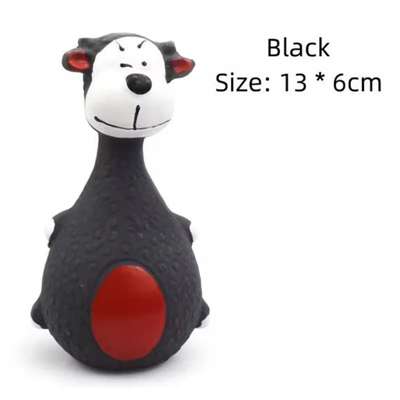 Squeaky Rubber Animal Chew Toy