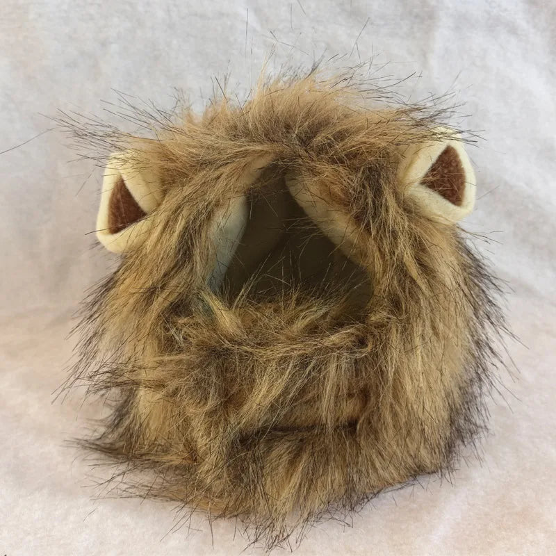 Lion Mane Pet Costume Hat