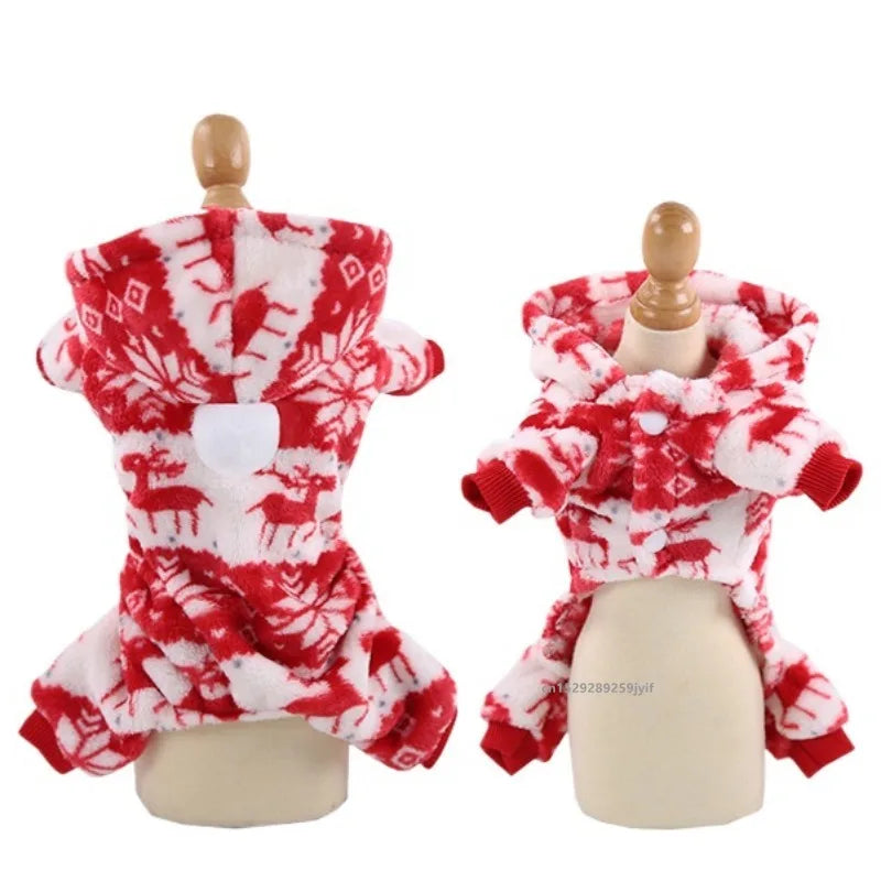 Santa Christmas Pet Costume Coat