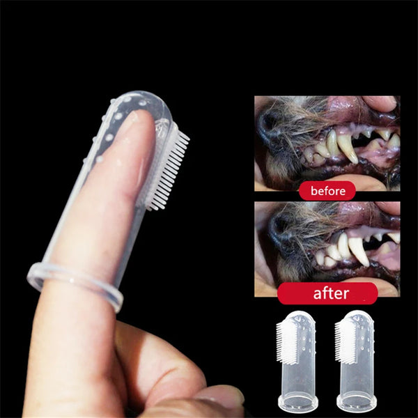 Soft Silicone Pet Finger Toothbrush