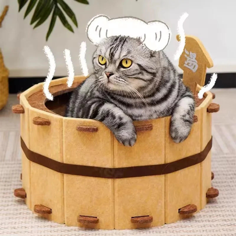 Semi-Enclosed Felt Cat Nest