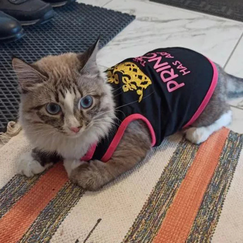 Princess Print Mesh Cat Vest