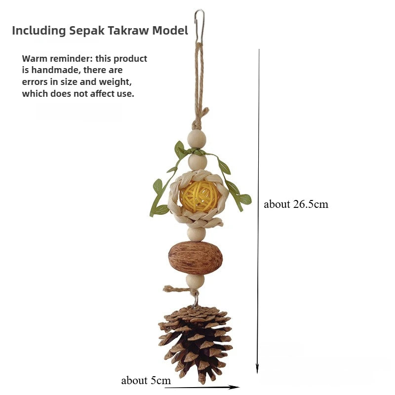 Pinecone Rope Chew Toy