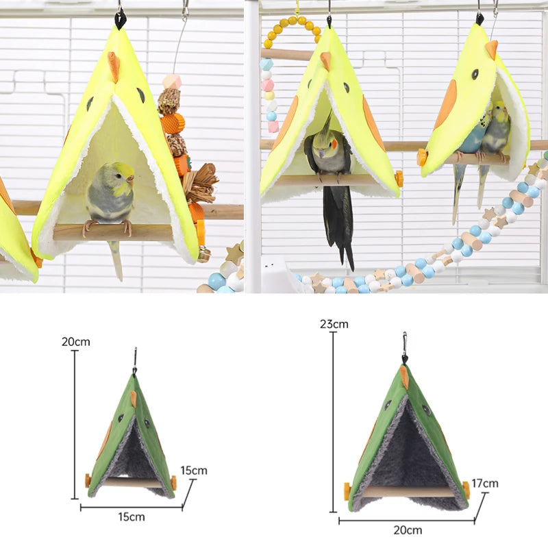 Plush Parrot Hammock Nest