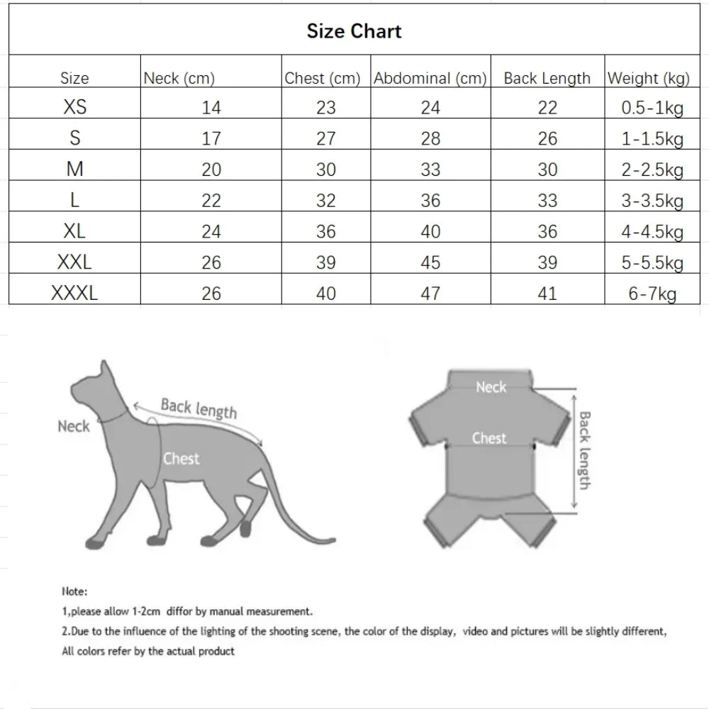 Warm Velvet Sphynx Cat Jacket