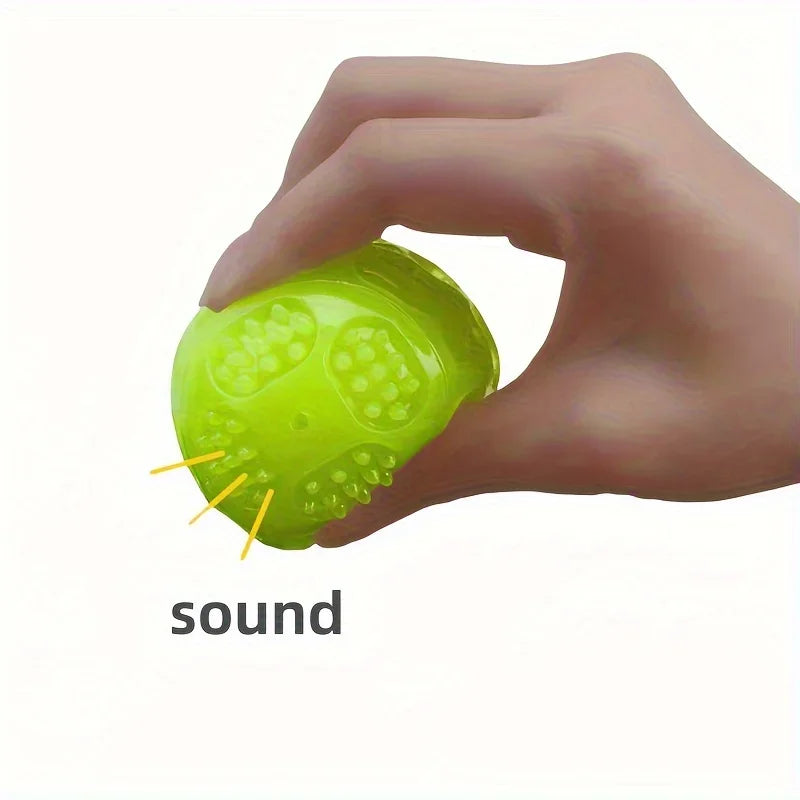 Glow Squeaky Dog Chew Ball