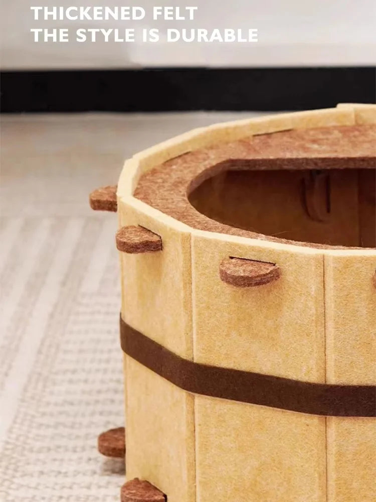 Semi-Enclosed Felt Cat Nest