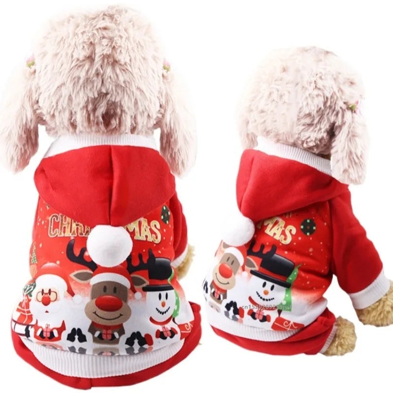 Santa Christmas Pet Costume Coat