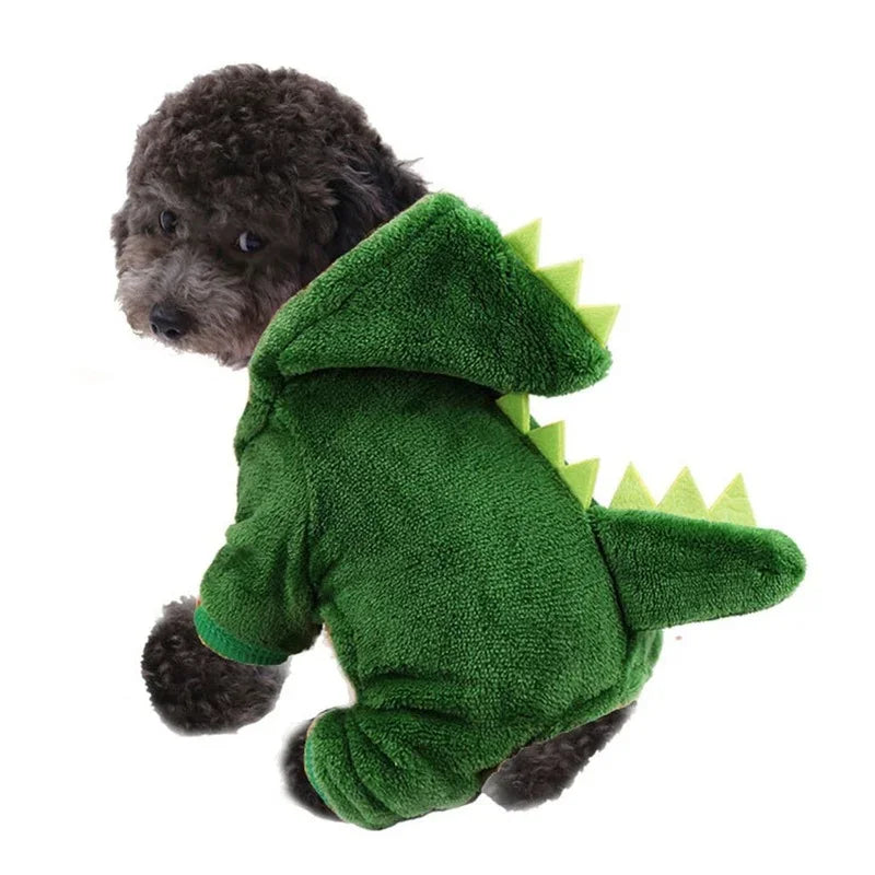 Dinosaur Fleece Pet Hoodie Costume