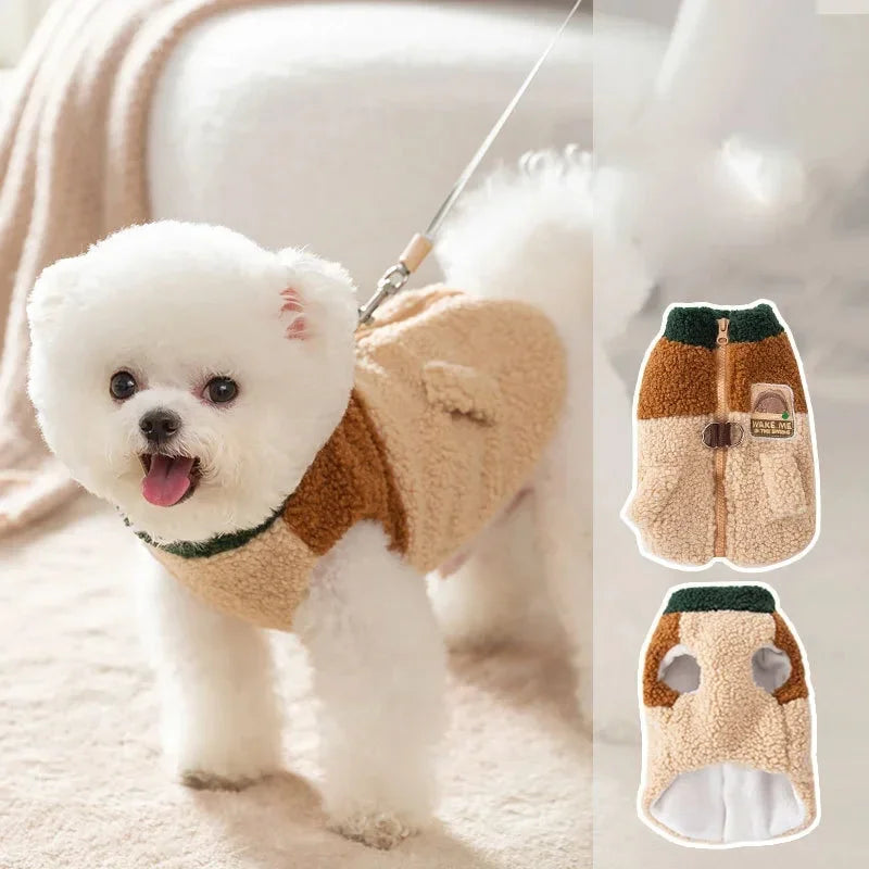 Brown Winter Dog Cardigan