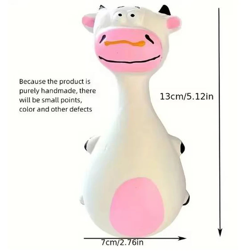 Squeaky Rubber Animal Chew Toy