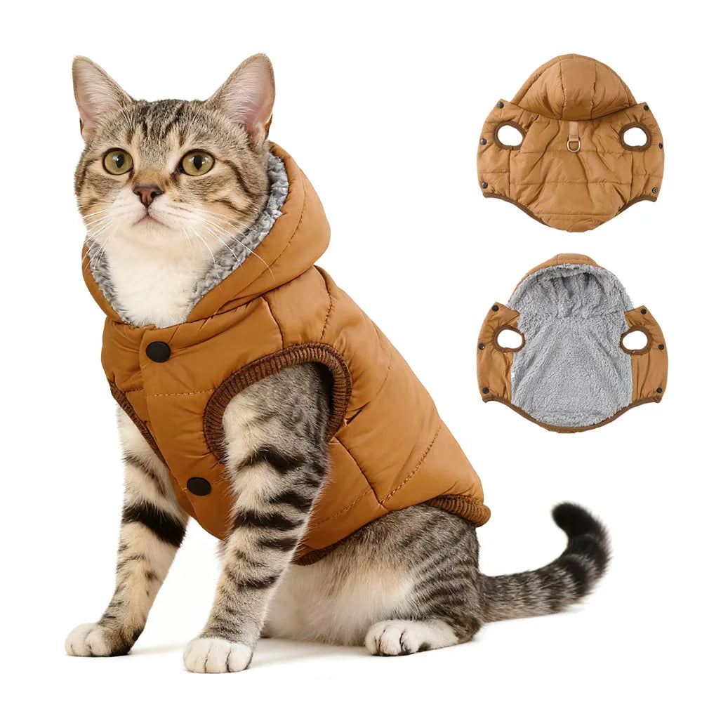 Cozy Fleece Pet Hoodie Coat