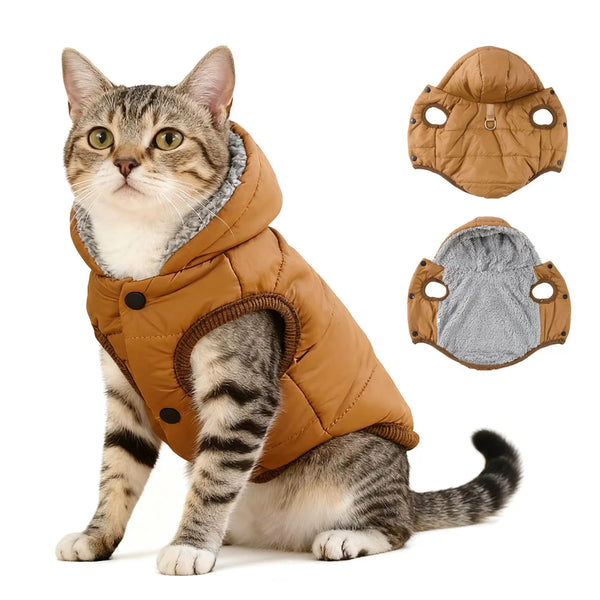 Cozy Fleece Pet Hoodie Coat