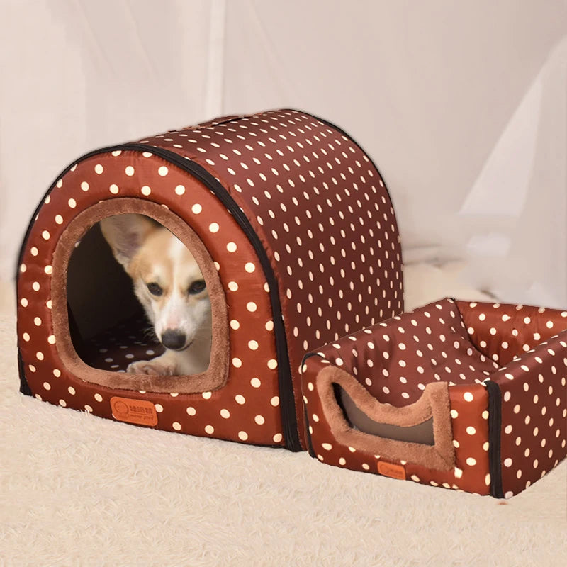 Foldable Star Print Pet House