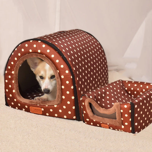 Foldable Star Print Pet House