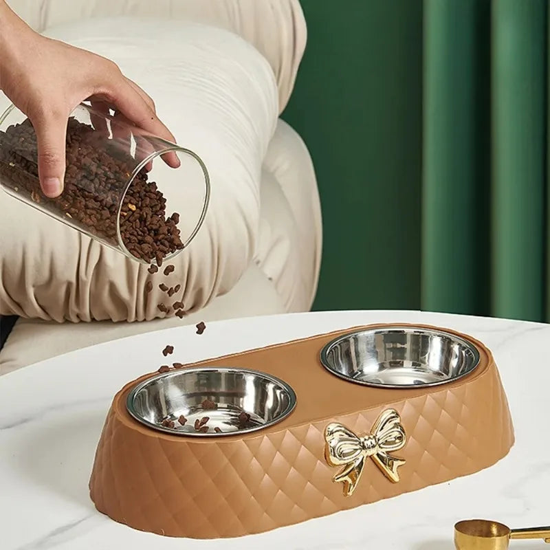 Bowtie Double Pet Bowl