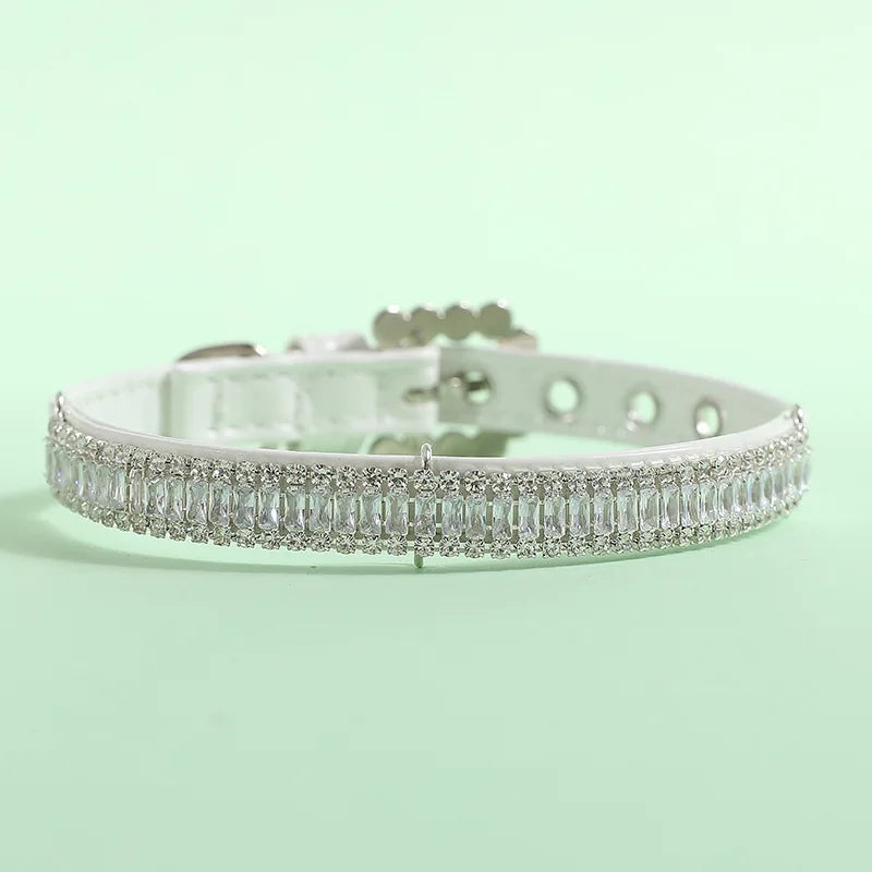 Rhinestone Pearl Pet Collar