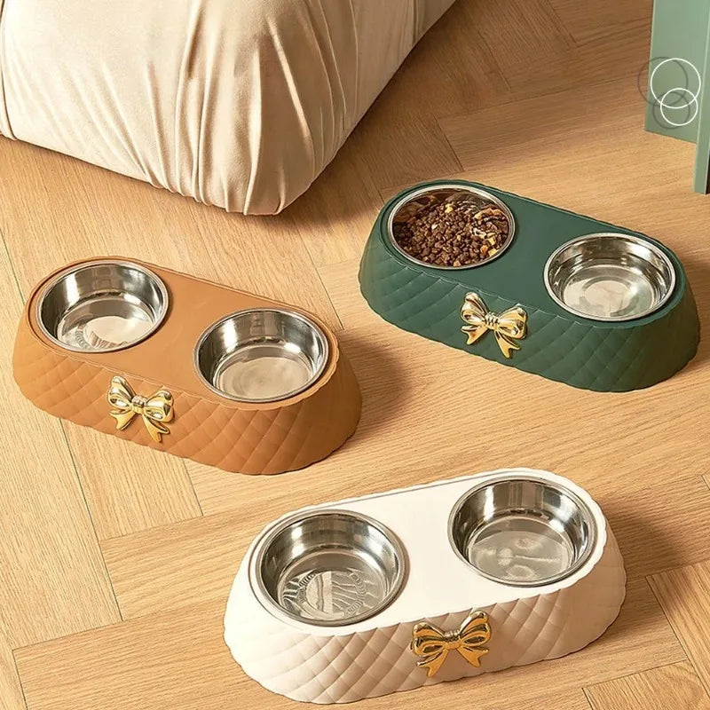 Bowtie Double Pet Bowl