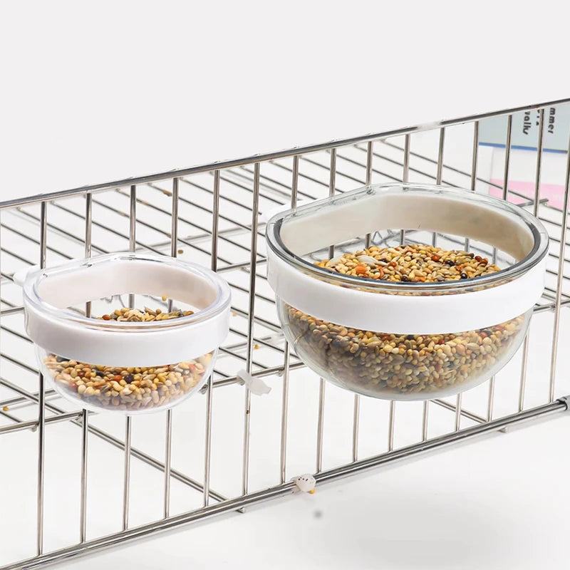 Transparent Hanging Bird Bowl